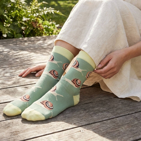 Snail Bamboo Socks - Sprouts of Bristol