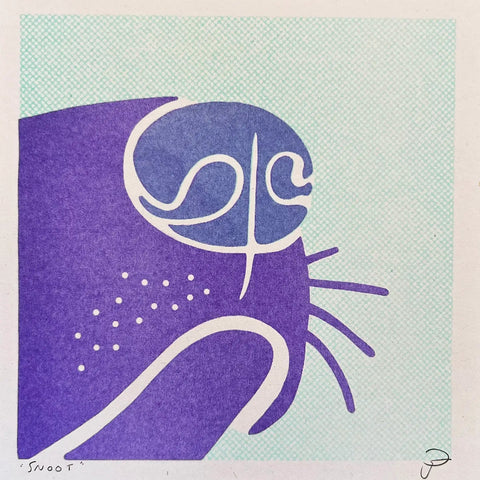 Snoot Riso Art Print - Sprouts of Bristol