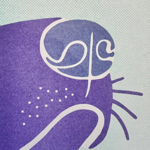 Snoot Riso Art Print - Sprouts of Bristol