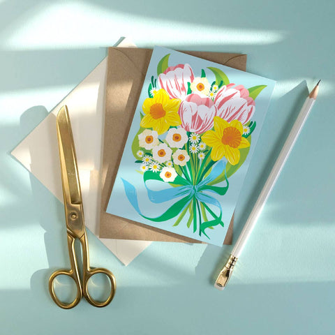 Spring Bouquet | Everyday greetings card | Floral - Sprouts of Bristol