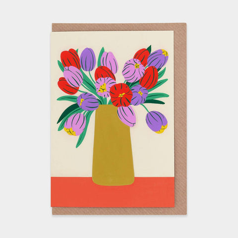 Spring Flowers Greetings Card - Sprouts of Bristol