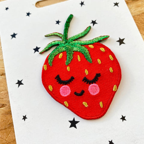Strawberry Iron on Patch - Sprouts of Bristol