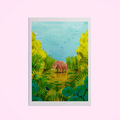 Sumatran Elephant Giclee Art Print - Sprouts of Bristol