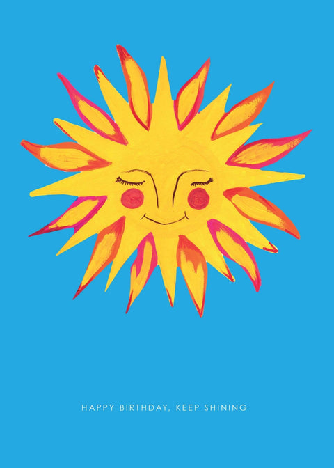 'Sunshine' Birthday Greetings Card   - Sprouts of Bristol