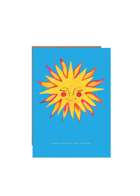 'Sunshine' Birthday Greetings Card   - Sprouts of Bristol