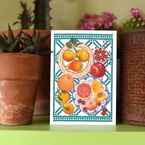 Tablescape - Fruits | Everyday greetings card - Sprouts of Bristol