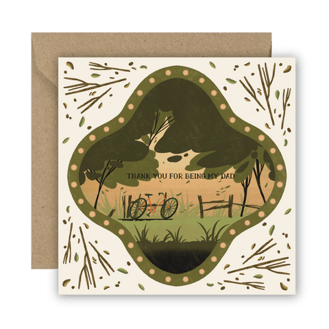 Thank You For Being My Dad Greetings Card - Sprouts of Bristol
