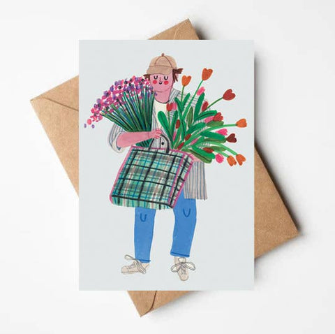 THE FLOWER GUY card - Sprouts of Bristol