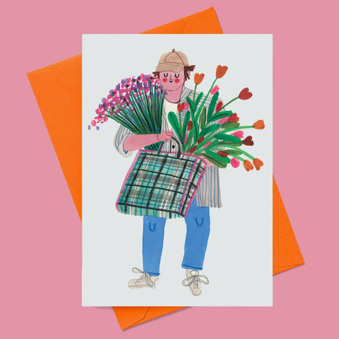 THE FLOWER GUY card - Sprouts of Bristol