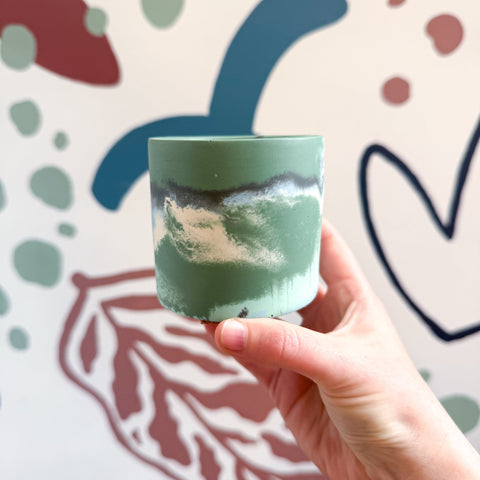 The Orchid Bee Jesmonite Mini Pot [Beneath the Canopy RHS Collab] - Sprouts of Bristol