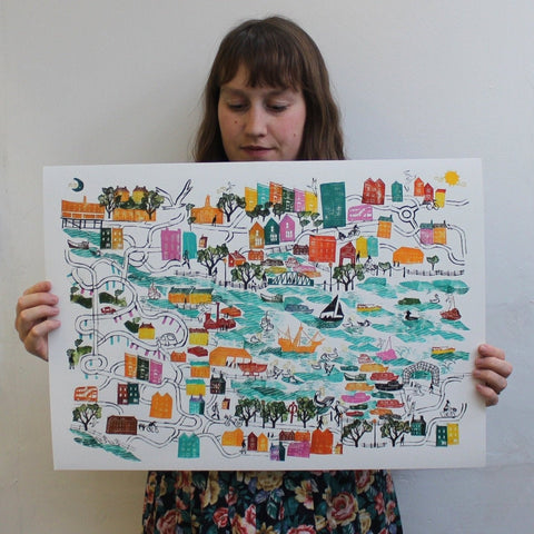 The Swan Prince in Hotwells Giclee Print - Sprouts of Bristol