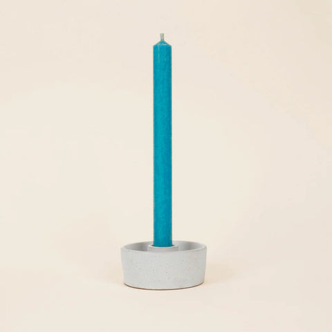 Tidepool Blue - St Eval Church Dinner Candle - Sprouts of Bristol