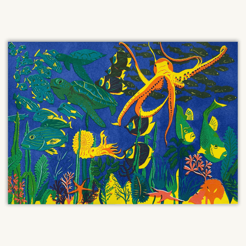 Under the Sea Risograph Print - Sprouts of Bristol