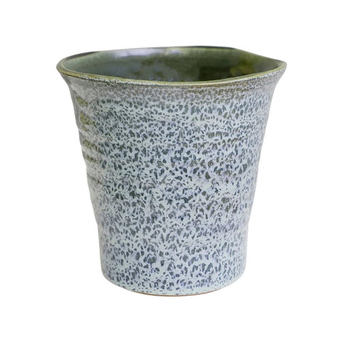 Vallo Reactive Glaze Tapered Planter in Blue - Sprouts of Bristol