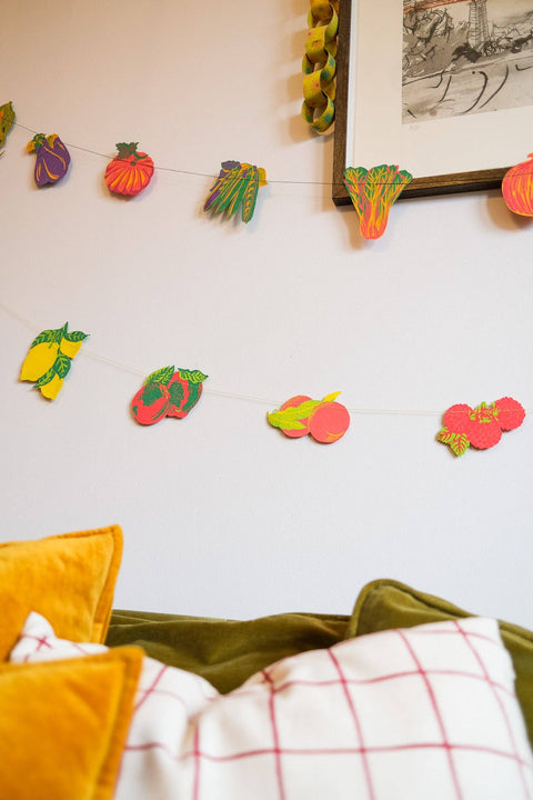 Vegetable Sewn Garland - Sprouts of Bristol