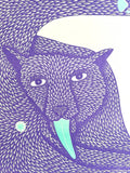 'Wet Ass Penelope' Cat Riso Art Print - Sprouts of Bristol