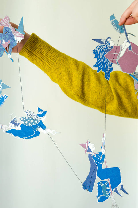 Wicked Witches Sewn Garland - Sprouts of Bristol