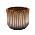 Willow Ribbed Chocolate Planter - Sprouts of Bristol
