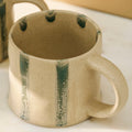 Woolstone Striped Mug – Rosemary Green Stoneware - Sprouts of Bristol