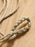 Woven Hanging Plant Pot – Half Stripe in Antique Brown - Sprouts of Bristol