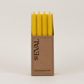 Yellow Ochre 7/8" x 10" Church Dinner Candles - Sprouts of Bristol