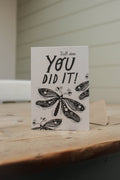 'You Did It!' Congratulations Greetings Card - Sprouts of Bristol