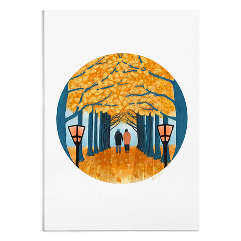Autumn Walk Artists Print Wall Art - Sprouts of Bristol