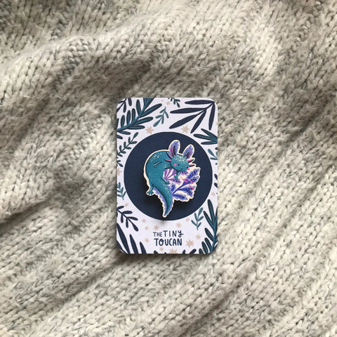 Axolotl Pin - Sprouts of Bristol