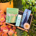Bath Infusion, Aromatherapy Roll-on and Bookmark Gift Set | Vegan | UK Brands | Supporting Indies - Sprouts of Bristol