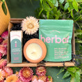 Bath Infusion, Aromatherapy Roll-on and Candle Gift Set | Vegan | UK Brands | Supporting Indies - Sprouts of Bristol