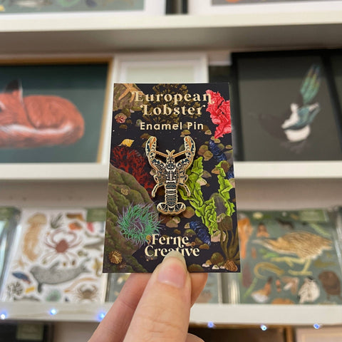Blue Lobster Enamel Pin - Sprouts of Bristol