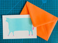 Cow Riso Greetings Card - Sprouts of Bristol
