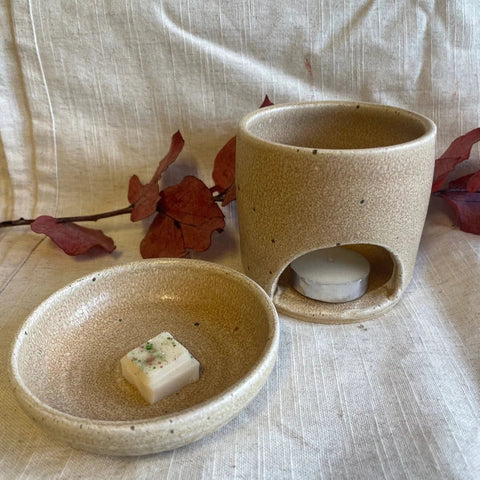 Cream Ceramic Wax Melt Burner - Sprouts of Bristol