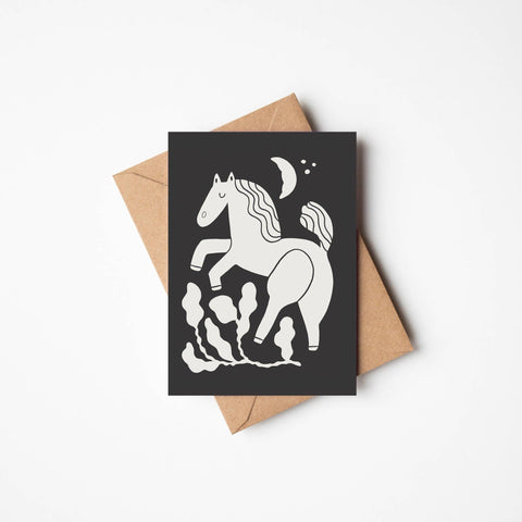 'Dancing Under The Moon' Moon Greetings Card - Sprouts of Bristol