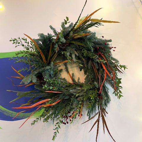 Fresh Foliage Christmas Wreath - Handmade by Jessy - Sprouts of Bristol