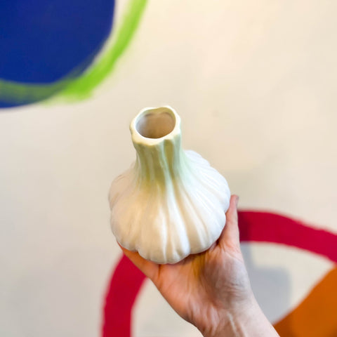 Garlic Bulb Ceramic Vase - Sprouts of Bristol