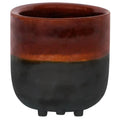 Garnet Reactive Glaze Planter with Feet - Sprouts of Bristol