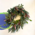 Handmade Fresh Foliage Christmas Wreath - No.1 - Sprouts of Bristol
