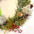 Handmade Fresh Foliage Christmas Wreath - No.7 - Sprouts of Bristol
