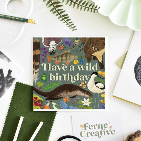 'Have a wild birthday' Greetings Card - Sprouts of Bristol