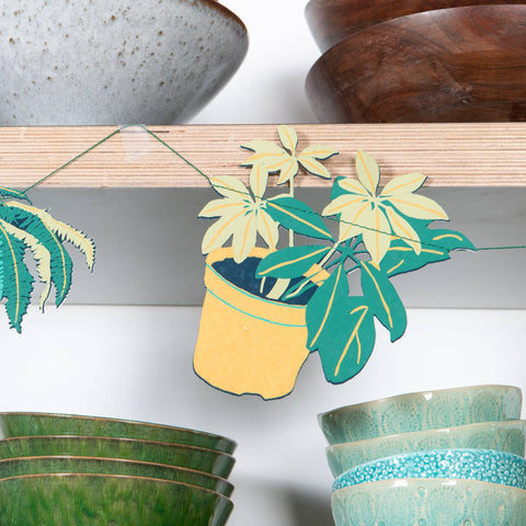 Houseplants Sewn Garland - Sprouts of Bristol