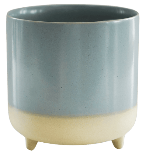 Jolie Sky Blue Matte Reactive 3 Leg Planter - Sprouts of Bristol