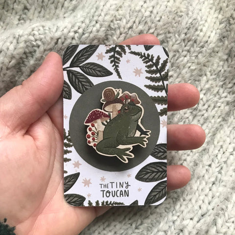 Little Frog Pin - Sprouts of Bristol