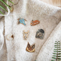 Long-eared Bat Enamel Pin - Sprouts of Bristol