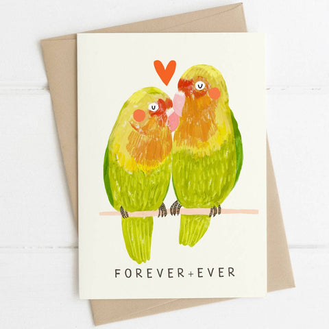Lovebirds Greetings Card - Sprouts of Bristol