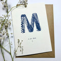 'M is for Mum' Greeting Card by Kara Does Colouring - Sprouts of Bristol
