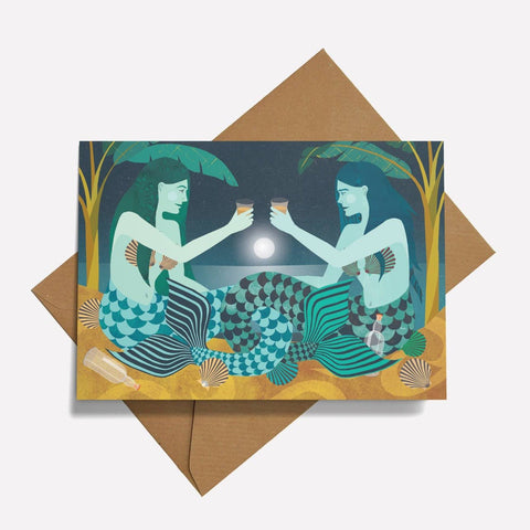 Moonshine Greetings Card - Sprouts of Bristol