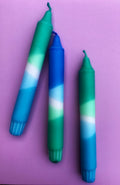 Ocean Blues - Dip Dye Dinner Candle Trio - Sprouts of Bristol