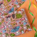 Orange Frog and Snail Gift Wrap - Sprouts of Bristol