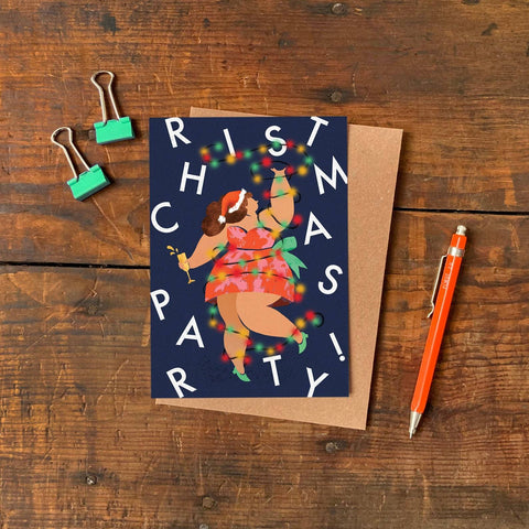 Party Christmas Card by Emily Nash - Sprouts of Bristol